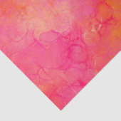 水彩抽象芸術インクアートピンクオレンジラッピングP 薄葉紙 (詳細)