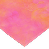 水彩抽象芸術インクアートピンクオレンジ テーブルクロス (アングル)