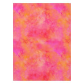 水彩抽象芸術インクアートピンクオレンジ テーブルクロス (正面)