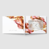 水彩抽象芸術インク秋色 ゲストブック (全面)