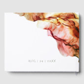 水彩抽象芸術インク秋色 ゲストブック (裏面)