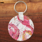 水彩抽象芸術キーチェーン キーホルダー (正面)