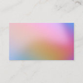 水彩抽象芸術サンキューユートレンディーサロン 名刺 (裏面)