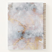 水彩抽象芸術スパイラルノートブック ノートブック (裏面)