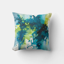 水彩抽象芸術スプラッシュ装飾用クッション クッション