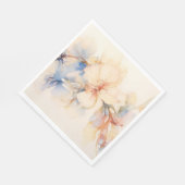 水彩抽象芸術ハナミズキ花 スタンダードランチョンナプキン (角)