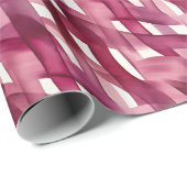 水彩抽象芸術パターンブルゴーニュ ラッピングペーパー (ロールコーナー)