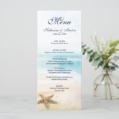 水彩抽象芸術ビーチヒトデ結婚ィス メニュー (スタンド正面)