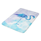 水彩抽象芸術フラミンゴギフト好き バスマット (アングル)