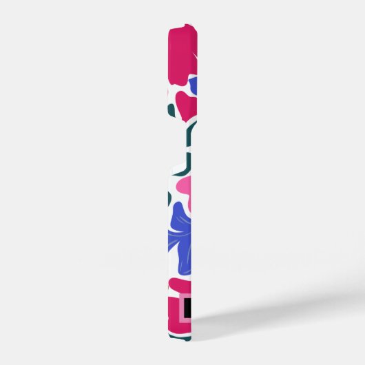 水彩抽象芸術フローラカスタム電話ケース iPhoneケース (右側面)