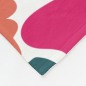 水彩抽象芸術フローラ名前をカスタムする フリースブランケット (角)