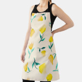 水彩抽象芸術フローラ牡丹パターン エプロン (インサイチュ)