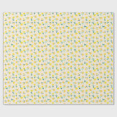 水彩抽象芸術フローラ牡丹パターン ラッピングペーパー (フラット)