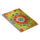 水彩抽象芸術フローラ詳細手帳 ノートブック (右側)