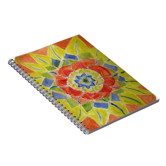 水彩抽象芸術フローラ詳細手帳 ノートブック (右側)