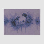 水彩抽象芸術ホーリーファミリーパープルブルー 薄葉紙 (正面)