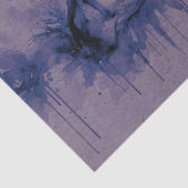 水彩抽象芸術ホーリーファミリーパープルブルー 薄葉紙 (詳細)