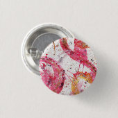 水彩抽象芸術ボタン 缶バッジ (正面&裏面)