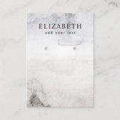 水彩抽象芸術ボービーチイヤリングディスプレイ 名刺 (正面)