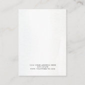 水彩抽象芸術ボービーチイヤリングディスプレイ 名刺 (裏面)