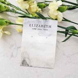 水彩抽象芸術ボービーチイヤリングディスプレイ 名刺