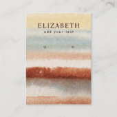 水彩抽象芸術ボーホイヤリングディスプレイカード 名刺 (正面)