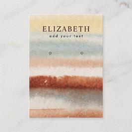 水彩抽象芸術ボーホイヤリングディスプレイカード 名刺