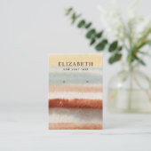 水彩抽象芸術ボーホイヤリングディスプレイカード 名刺 (スタンド正面)