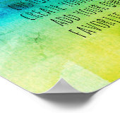 水彩抽象芸術ポスター独自の引用文を作成 ポスター (角)