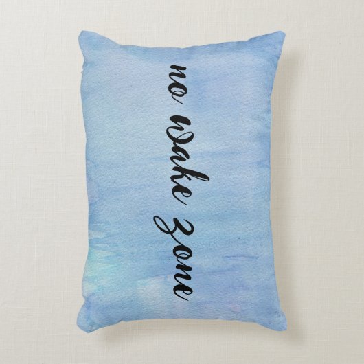 水彩抽象芸術上のスリープ解除領域なし アクセントクッション (正面(垂直))