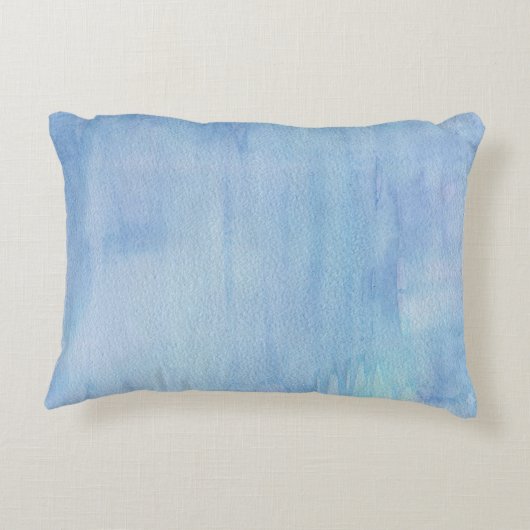 水彩抽象芸術上のスリープ解除領域なし アクセントクッション (裏面)