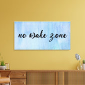 水彩抽象芸術上のスリープ解除領域なし キャンバスプリント (インサイチュ (リビング))