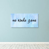 水彩抽象芸術上のスリープ解除領域なし キャンバスプリント (インサイチュ (ウッドフロア))