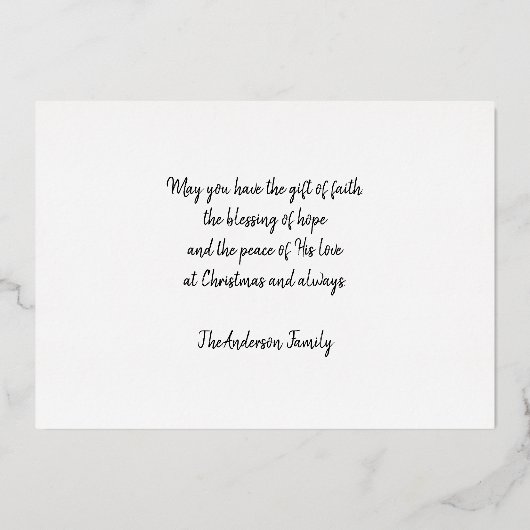 水彩抽象芸術出生シーン 箔シーズンカード (裏面)