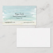 水彩抽象芸術名刺 名刺 (正面/裏面)