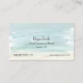 水彩抽象芸術名刺 名刺 (正面)