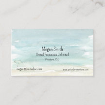 水彩抽象芸術名刺