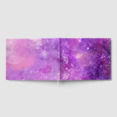 水彩抽象芸術宇宙と星背景 ゲストブック (全面)