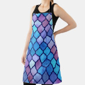 水彩抽象芸術幾何アラブのタイル エプロン (インサイチュ)