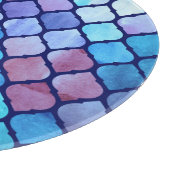 水彩抽象芸術幾何アラブのタイル カッティングボード (角)