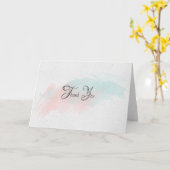 水彩抽象芸術感謝していyou カード (黄色い花)