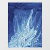 水彩抽象芸術模様 ウィンドウサイン (シート)