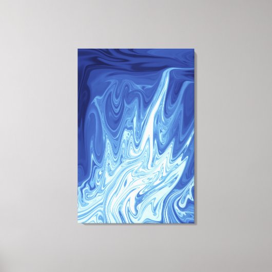 水彩抽象芸術模様 キャンバスプリント (正面)