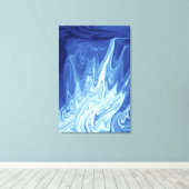 水彩抽象芸術模様 キャンバスプリント (インサイチュ (ウッドフロア))