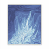 水彩抽象芸術模様 シール (正面)