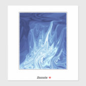 水彩抽象芸術模様 シール (シート)