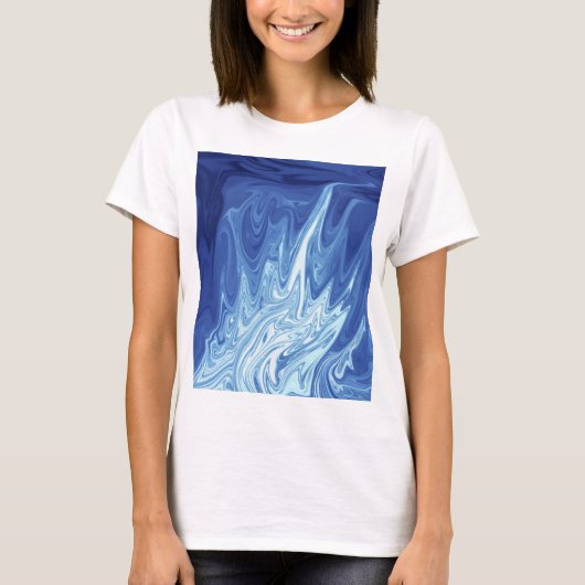 水彩抽象芸術模様 Tシャツ (正面)