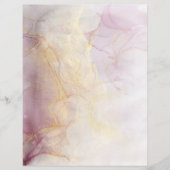 水彩抽象芸術液体金ゴールドスクラップブック紙 (正面)