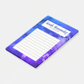 水彩抽象芸術紫色の食料品店To-Doリスト ポストイット (アングル)