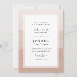 水彩抽象芸術結婚ズ 招待状